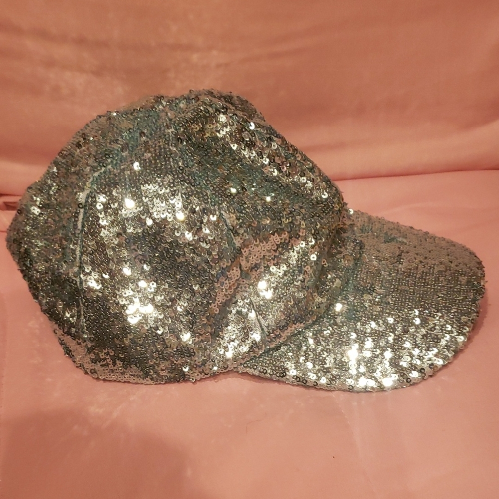 Eugenia Kim Sparkling Blue & Silver Sequin Hat